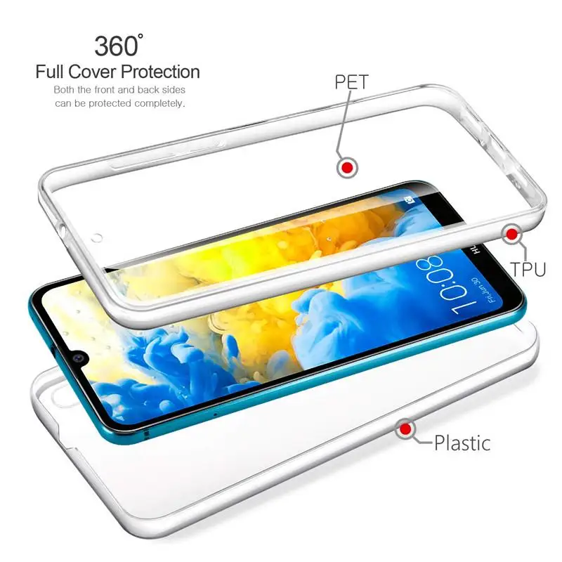 360° Full Body Clear Hybrid Protective Case