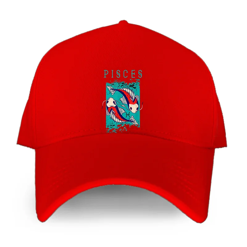 별자리 물고기 자리 조디악 점성술 로그인 미신 선물 야구 모자 스냅 백 모자, Casquette 모자 힙합 아빠 모자 남성 유니섹스