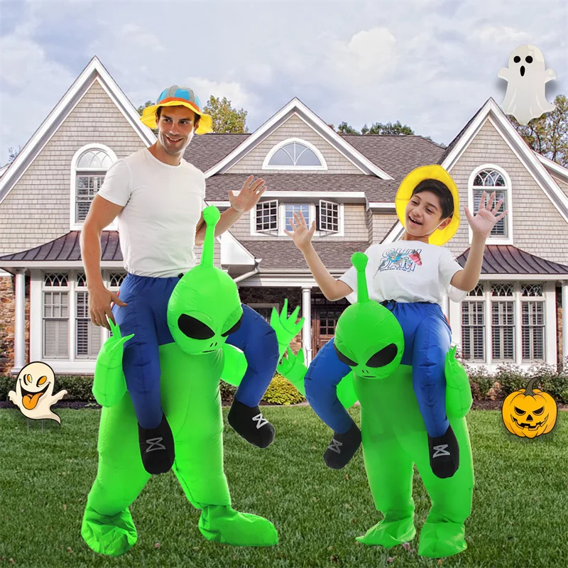 Cosplay New Halloween Props Children Adult Universal Inflatable Alien Costume Backman Fun Party Supplies Inflatable Costume