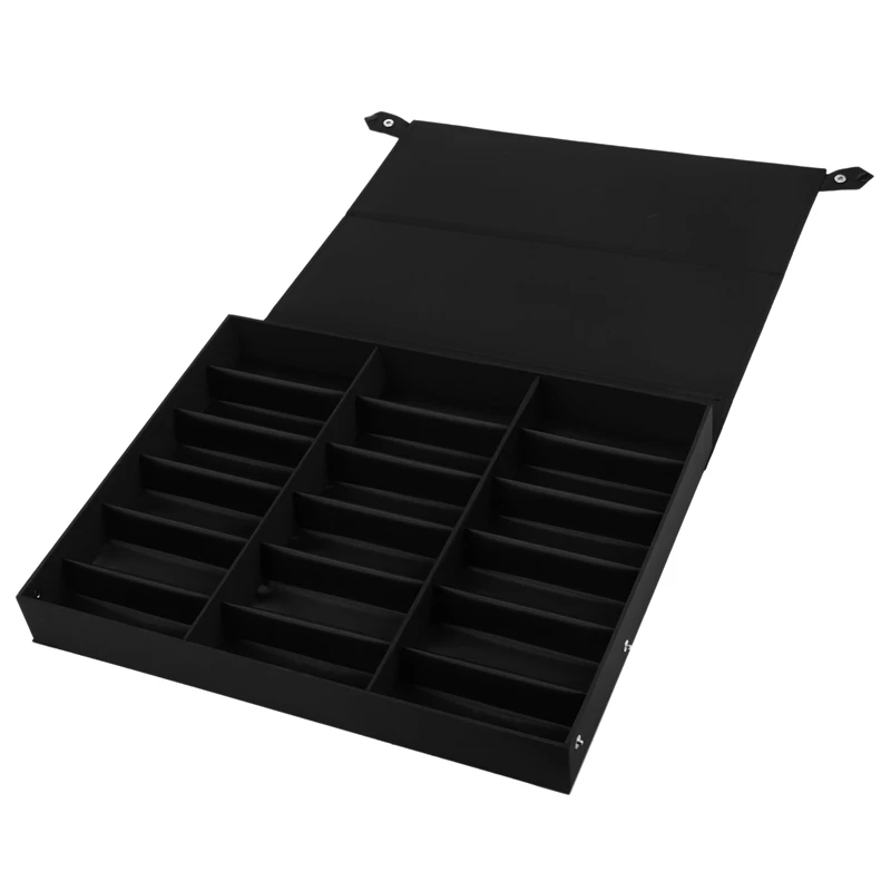 

NEW-18 Grid Sunglasses Storage Box Organizer Glasses Display Case Stand Holder Eyewear Eyeglasses Box Sunglasses Case