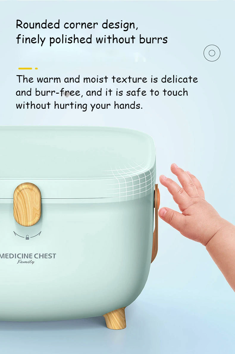 Xiaomi Youpin Oval Double Layer Environmental Protection ABS Plastic Medicine Storage Box Multifunctional Family Kit Portable