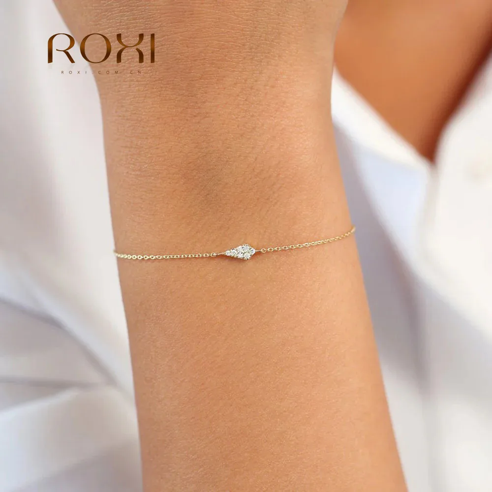 

ROXI Mini Kite Pattern Micro Inlaid Zircon Cute Women's Bracelets 100% 925 Sterling Silver Exquisite Luxury Bangle Fashion Gift