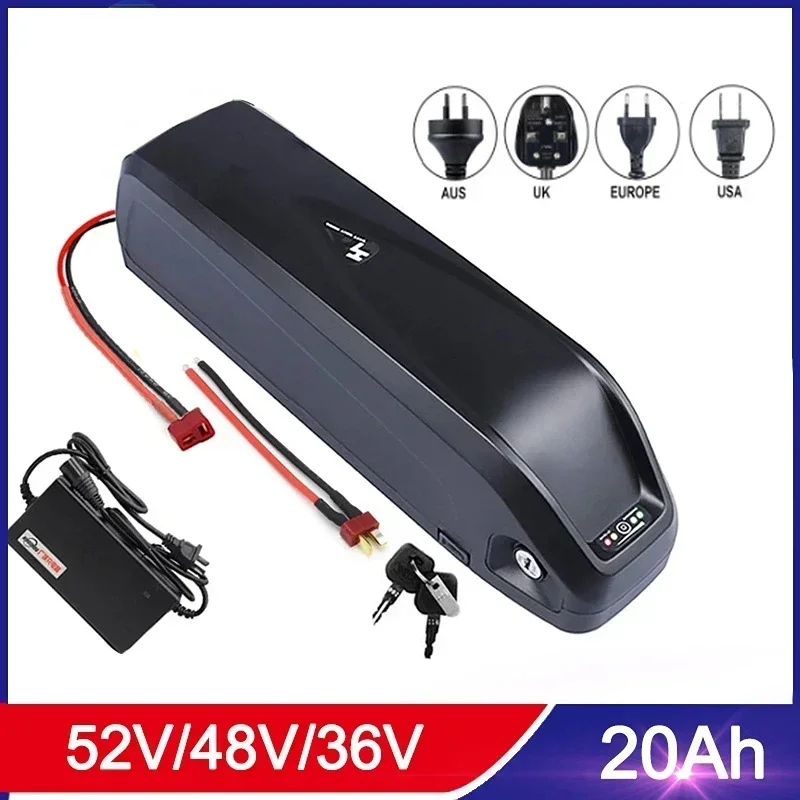 

18650 Electric Bicycle 36V 48V 52V Hailong Battery USB BBS02 BBS03 BBSHD 17Ah 20Ah 30Ah 500W 750W 1000W 1500W 48v battery pack