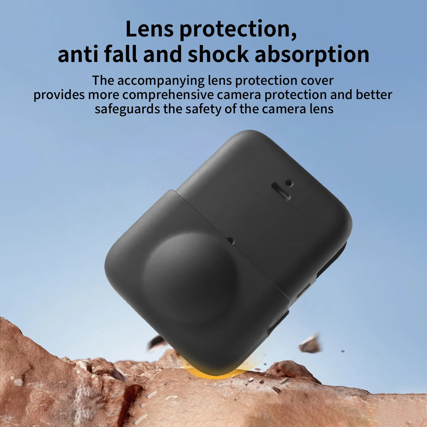 Silikonhülle, Objektivschutz-Schutzhülle, Displayschutzfolie für DJI OSMO 360 Action-Kamera, kratzfestes Zubehör – Detail 7