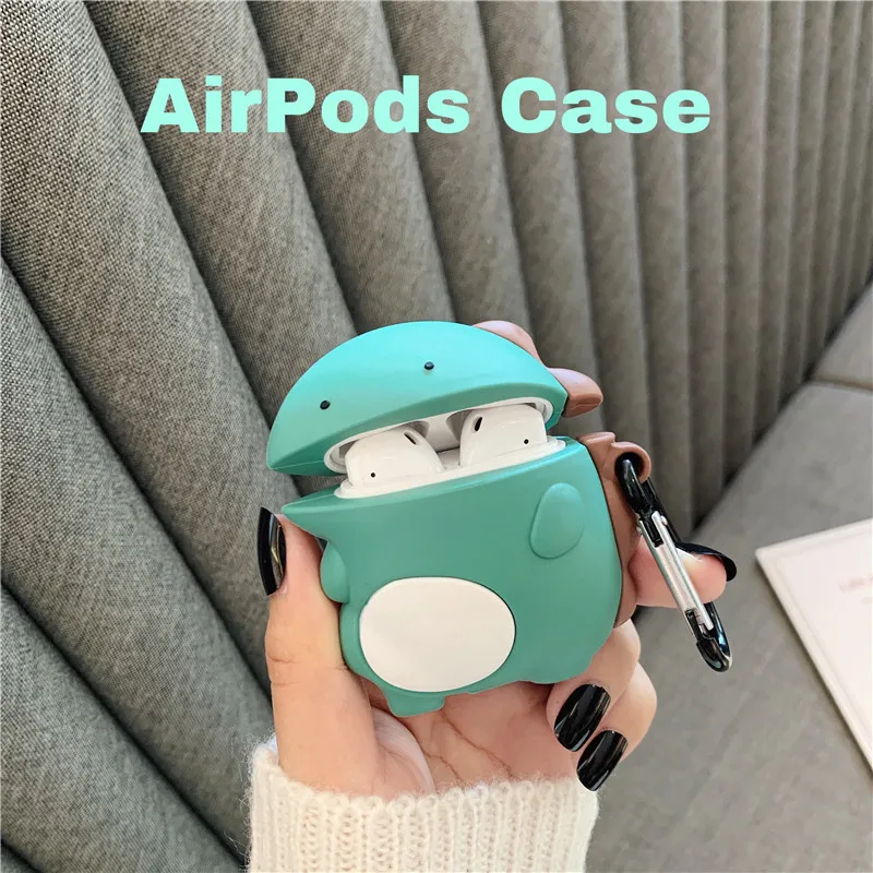 

Cartoon Cute Little Dinosaur Silicone Headphone Case for Airpods 1 2 3 Pro Wireless Bluetooth Protective Sleeve