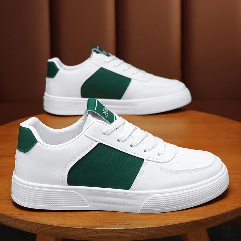 2024 Summer New Men's Breathable White Sneakers, Fashionable And Versatile Sports Casual Shoes 3