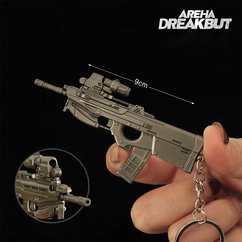 Mini Gun Keychains Arena Breakout Game Peripherals F2000