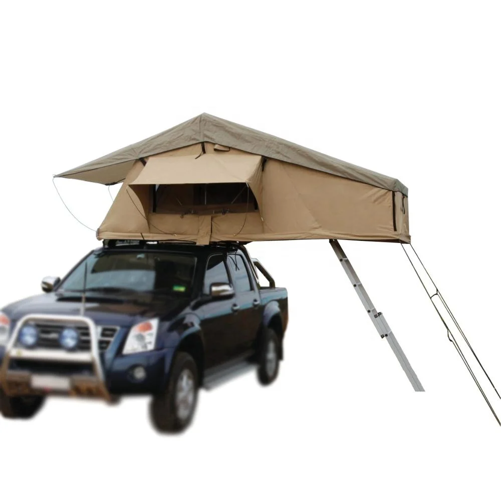 

Cheap 3-4 Person Canvas Car Roof Top Camping Tent Gazebo