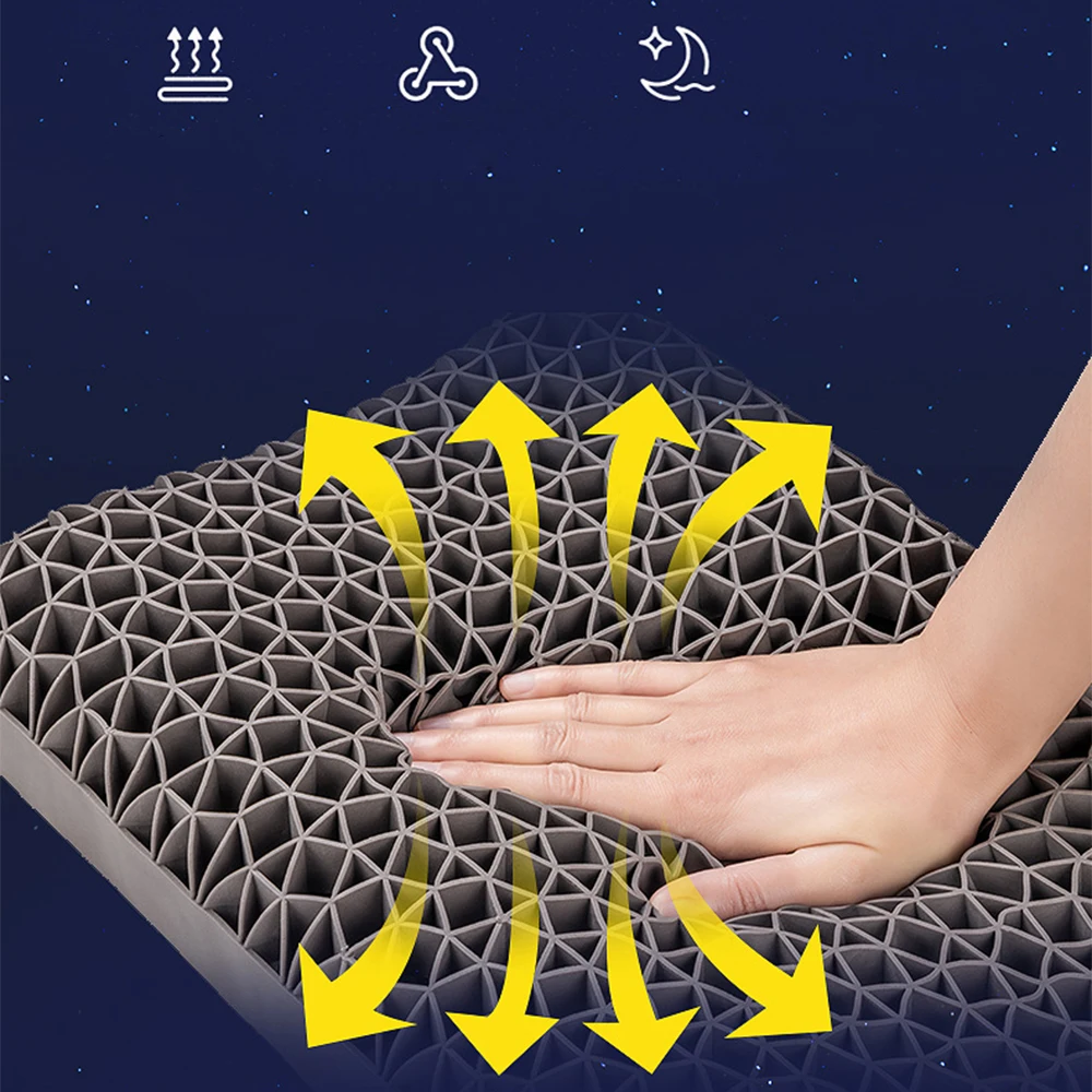 Black Pectin Pillow Memory Pillow Neck Message Pillows TPE Washable Orthopedic Shoulder Pain Protection Cervical Give Pillowcase 5
