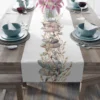 1 Piece Happy Table Runner - Easter Egg Print, Perfect for Daily Decoration, Farmhouse Style, Autumn and Winter Theme, Holiday Party Decoration - Rectangular Woven Table Runner 4