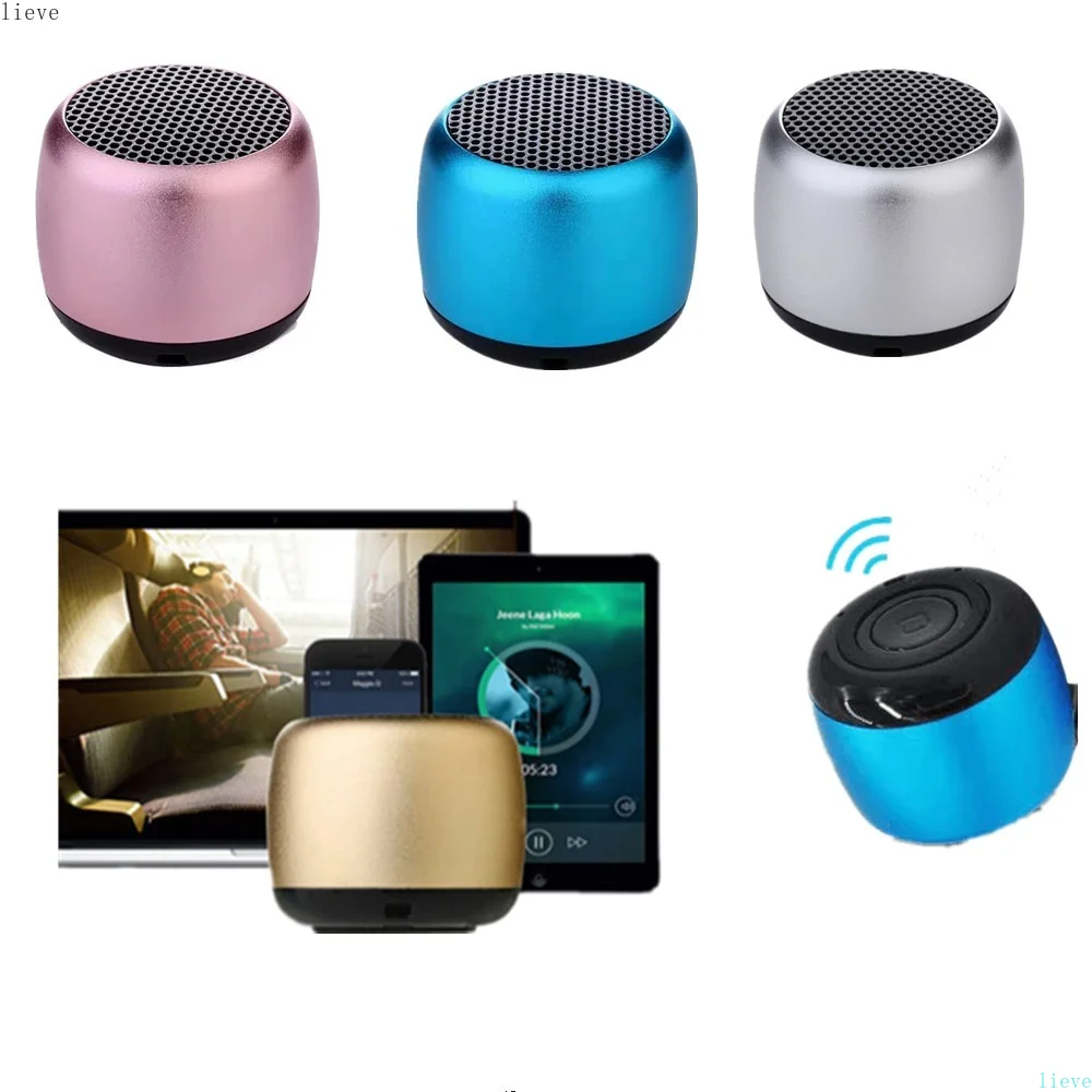 Mini Bluetooth Speaker Metal HiFi TWS Super Small Steel Loudly Speaker Wireless Portable Speaker For Xiaomi Huawei  Ect Phones