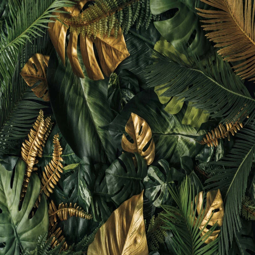 Tanio Tropikalne liście palmowe zielone liście tło dżungla strona dekoracji