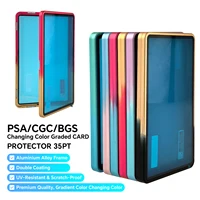 Gradient Color Metal Graded Cards Protector Case for PSA/BGS Slab, UV & Scratch Resistant Trading Card Magnetic Display Holder 1