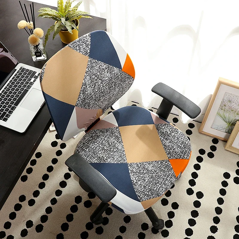 Elastic Computer Chair Cover Stretch Office Chair Cover Removable Slipcover Without Armrest Housse De Chaise 3