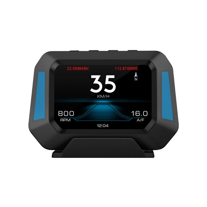 

GPS-датчик уровня автомобиля OBD HUD, проекционный дисплей, светодиодный спидометр, умный-цифровой сигнал тревоги вождения, о