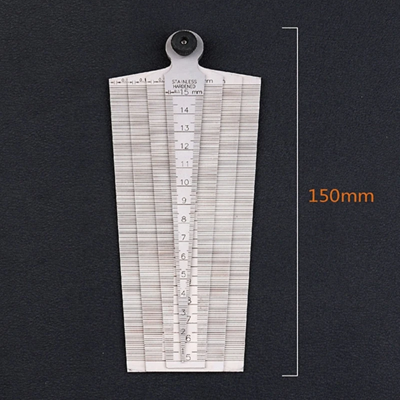Metric Taper Gauge Aperture Scale Feeler Ruler For Drill Measurement