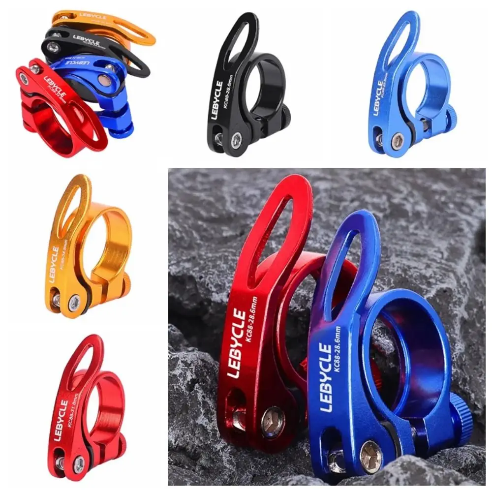 

Quick Release Bike Seat Clamp 28.6/30.2/31.8/34.9mm Metal Bike Seat Buckle Clip Ultralight Alloy Quick Release Seat Post