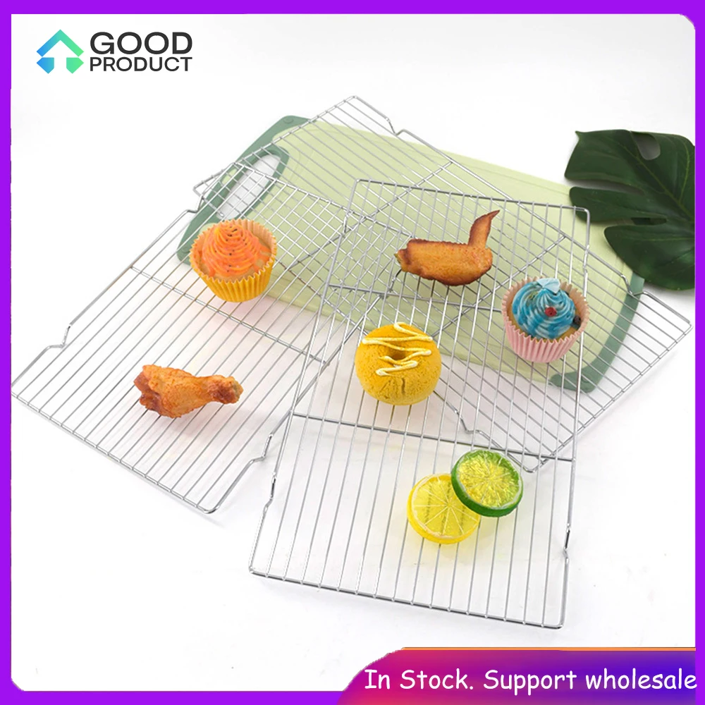 1~3PCS Stainless Steel Mat Net Grid Shape Rectangle Grill Grilling Mesh Net Outdoor Cooking Accessories Barbecue Tools BBQ Tool