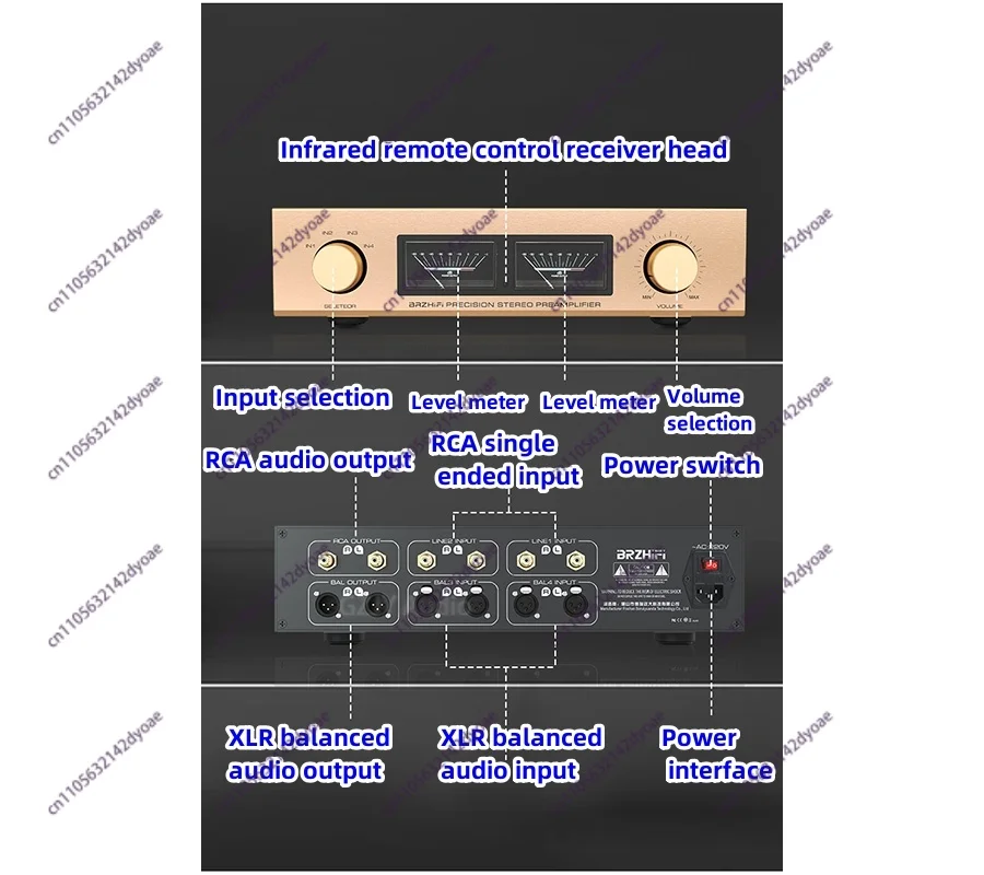 Accuphase C245 회로, 완전 밸런스드 프리앰프, 리모컨 포함 HiFi 프리앰프, RCA*2: XLR*2