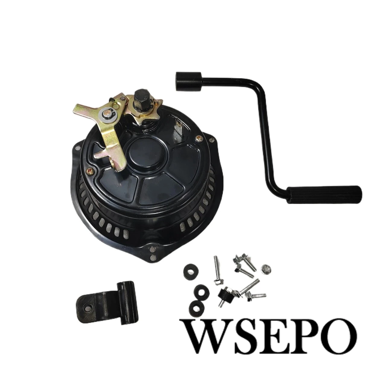 Kit de Arranque da Tampa do Motor a Gasolina Tampa Metálica Rotação Manual Tração Capacidade para 188f 190f 192f Gx390 Gx420 13hp 15hp 16hp 18hp
