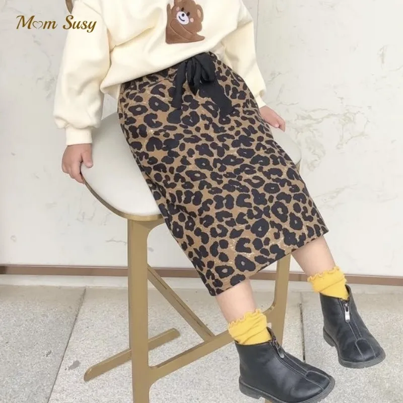 Girls' Leopard Print Bodycon Skirt 1