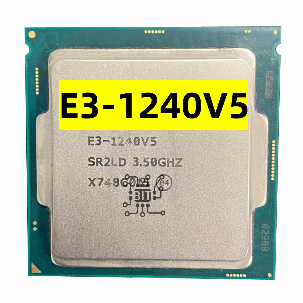 Cpu Xeon E3-1240V5 Processore 3.50Ghz 8M 80W Quad-Core E3 1240V5 Socket 1151 Spedizione Gratuita E3 1240 V5 E3-1240 V5
