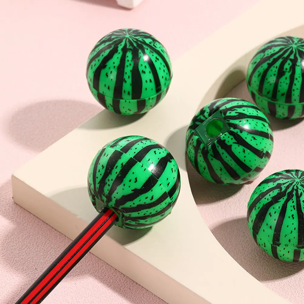15Pcs Reusable Manual Pencil Sharpener Chic Workmanship Fruit Shaped ABS Metal Student Sharpeners Portable Lightweight 1