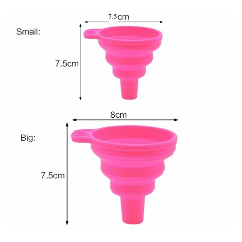 Engine Funnel Car Universal Silicone Liquid Funnel Washer Fluid Change Foldable Portable Auto Engine Oil Petrol Change Funnel