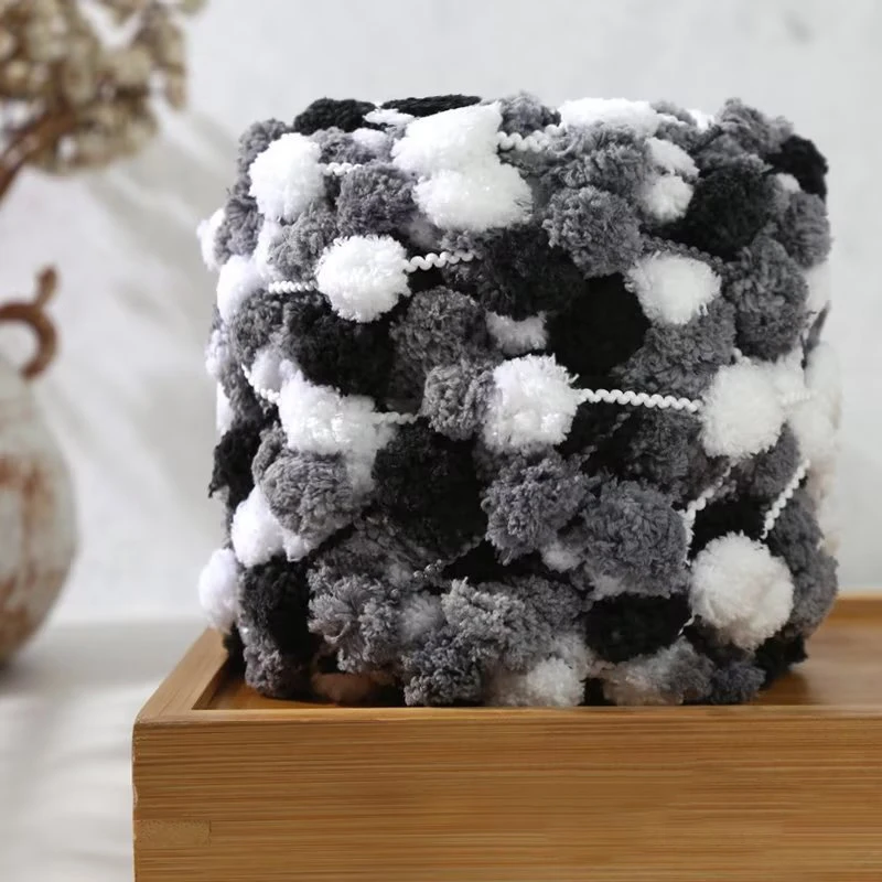 100g/공 무지개 작은 공 뜨개질 원사 Pom Pom 니트 담요 쿠션 라인에 대 한 크로 셰 뜨개질 원사 DIY 크로 셰 뜨개질 매트 스레드