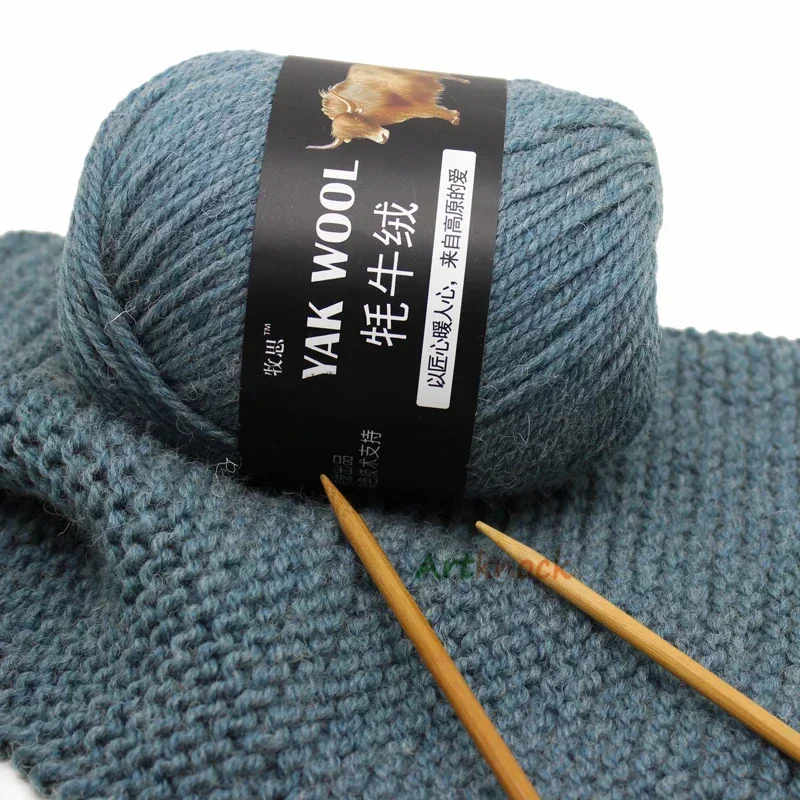 Шерстяная пряжа яка, 1 шт., 100 г, для вязания, свитера, шерстяная пряжа для вязания крючком