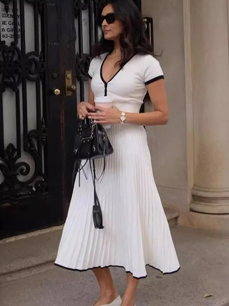 Wmstar Two Piece Sets Women Wholesale Dress Sets Elegant Summer Casual Zipper Top Fashionable for Commuting Matching Suit 2025