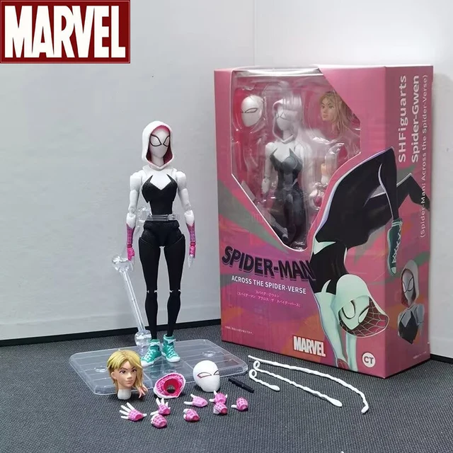 Shf Anime Gwen Spider-man Figuarts Miles Action Figures Spider Woman Figurine Spiderman Figure Pvc Model Doll Toys Child Gifts