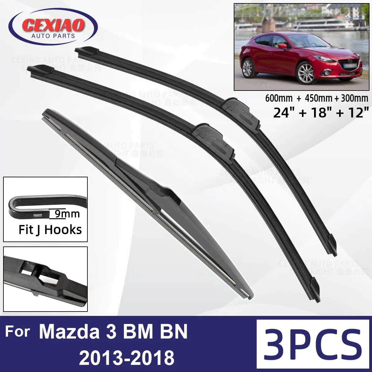 Spazzola Tergicristallo Posteriore,per Mazda2 Mazda 2