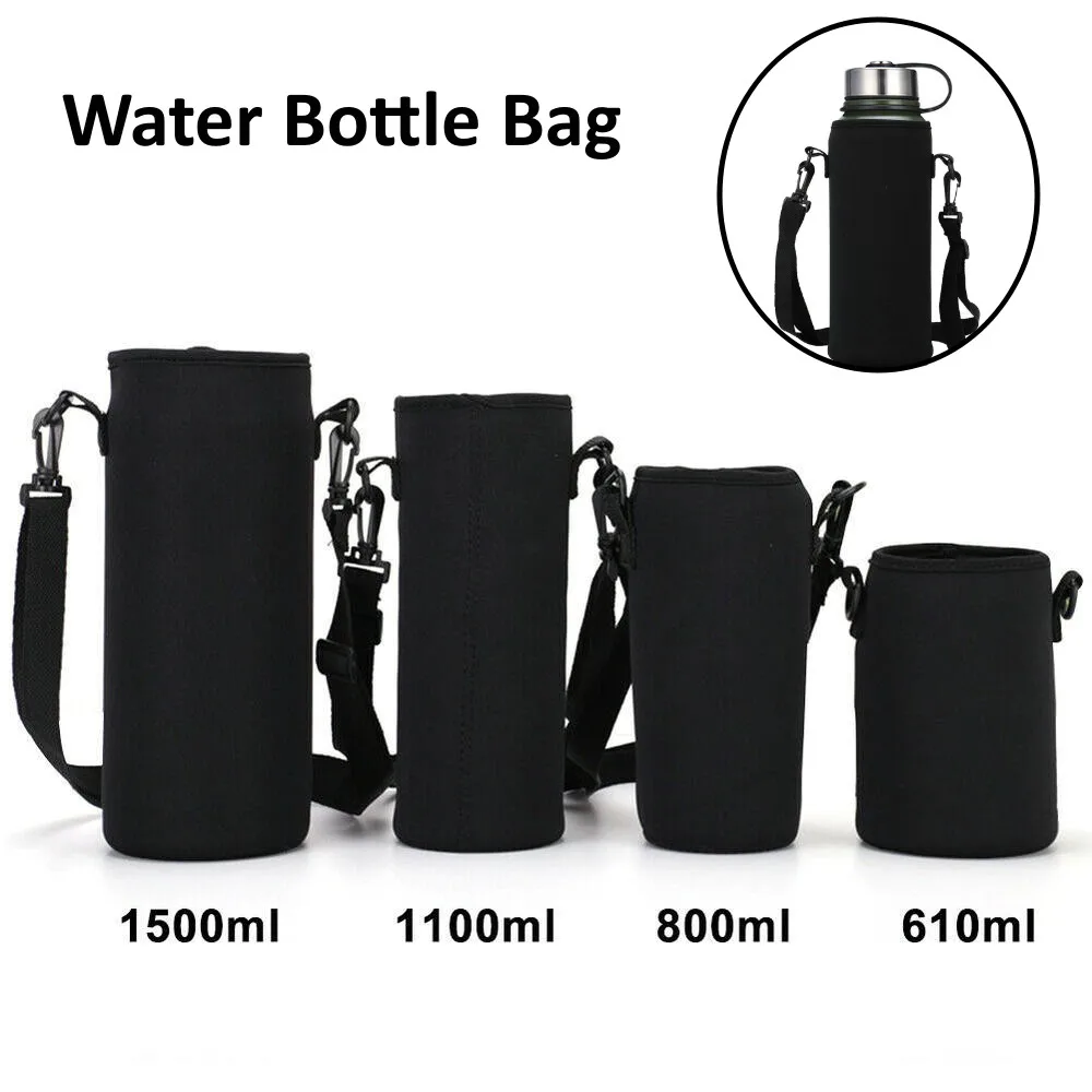 650ml750ml1100ml1500mlSportsWaterBottleCaseInsulatedBagKettlePouchHolderSleeve