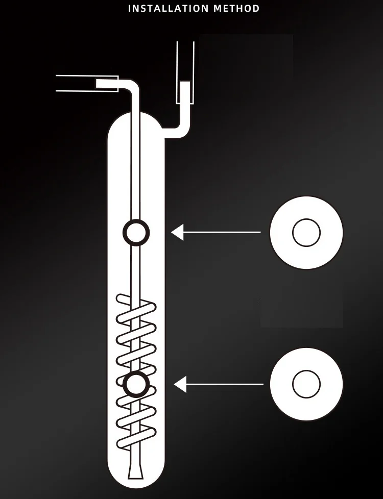 Aquarium Spiral Blase Recorder Diffusor Zähler Glas Kohlendioxid CO2 Zerstäuber ADA Stil Wasser Aquarium Anlage Haustier – Detail 9