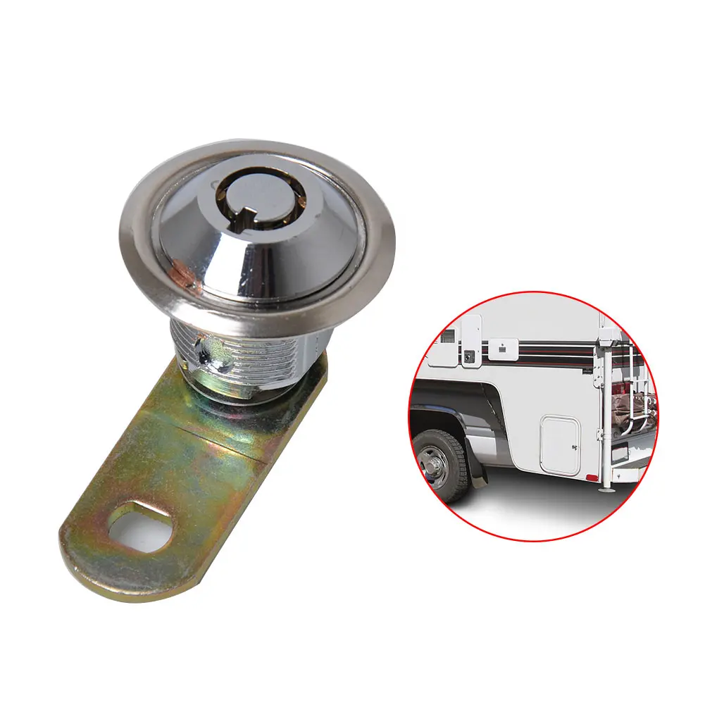

With 2 Keys Home Alloy Cylinder Security Electricity Box RV Car Replacement Part Tubular Cam Lock Auto Thread Furniture