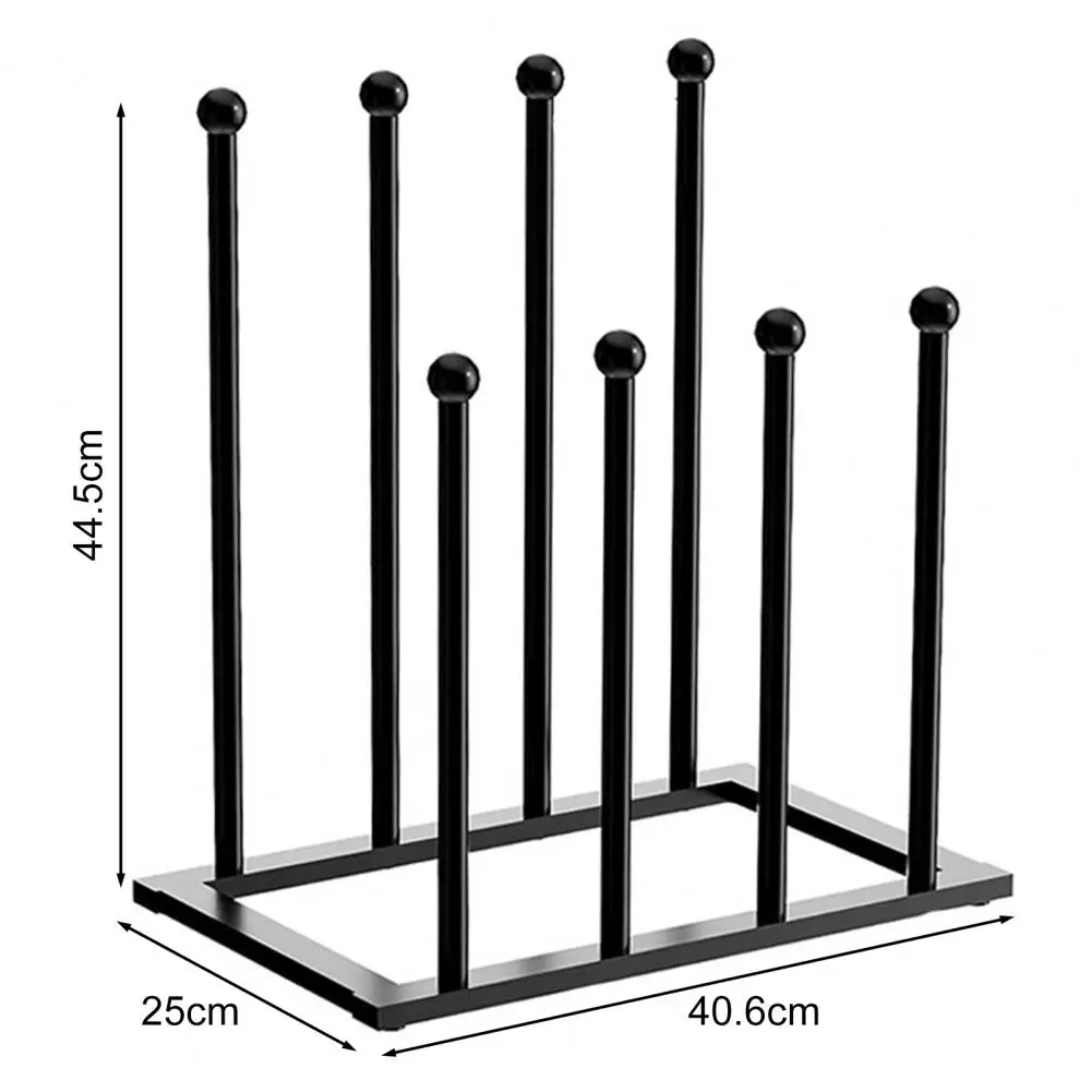 Boot Storage Rack Vertical Metal Free Standing Shoes Drying Stand Space-saving Lightweight Tall Boots Boots Shoes Organizer 6