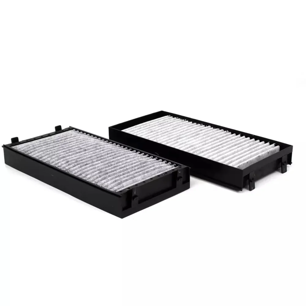 2Pcs Cabin Air Filter For BMW E70 X5 E71 X6 F01 F02 F07 F10 Activated Carbon ABS Original 64319945586 64119248294 air filters car filter