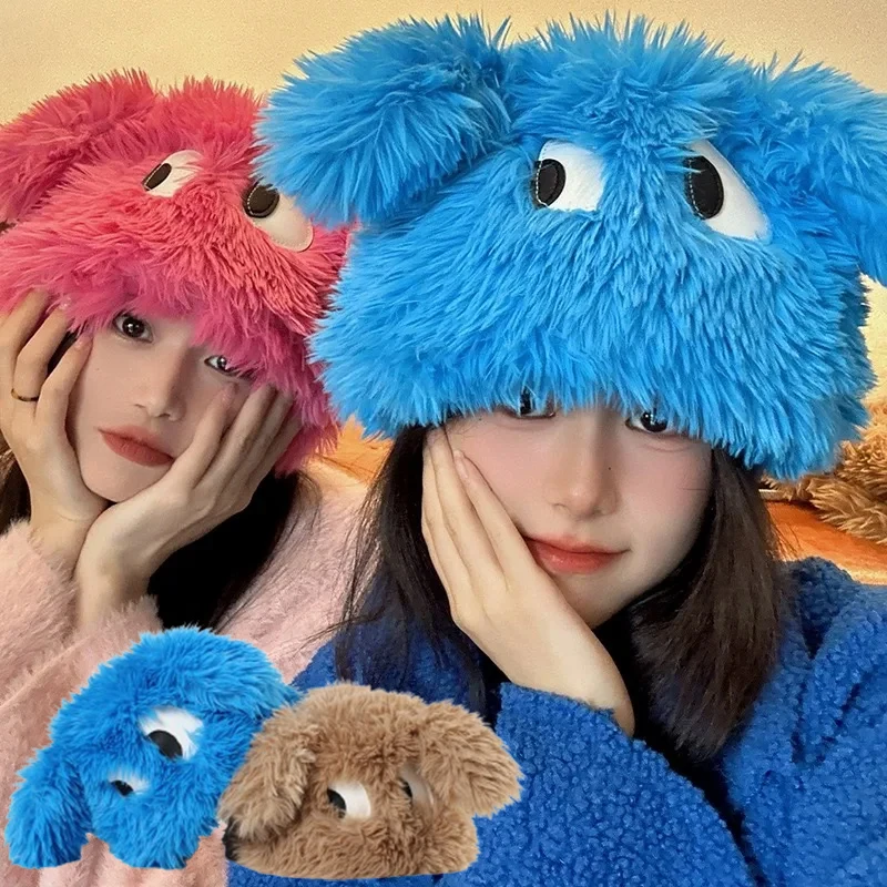 

Rabbit Ears Knitted Wool Hat Love Boy Hat Niche Design Personality Fashion Men Women Cute Warm Autumn and Winter Tide Hats