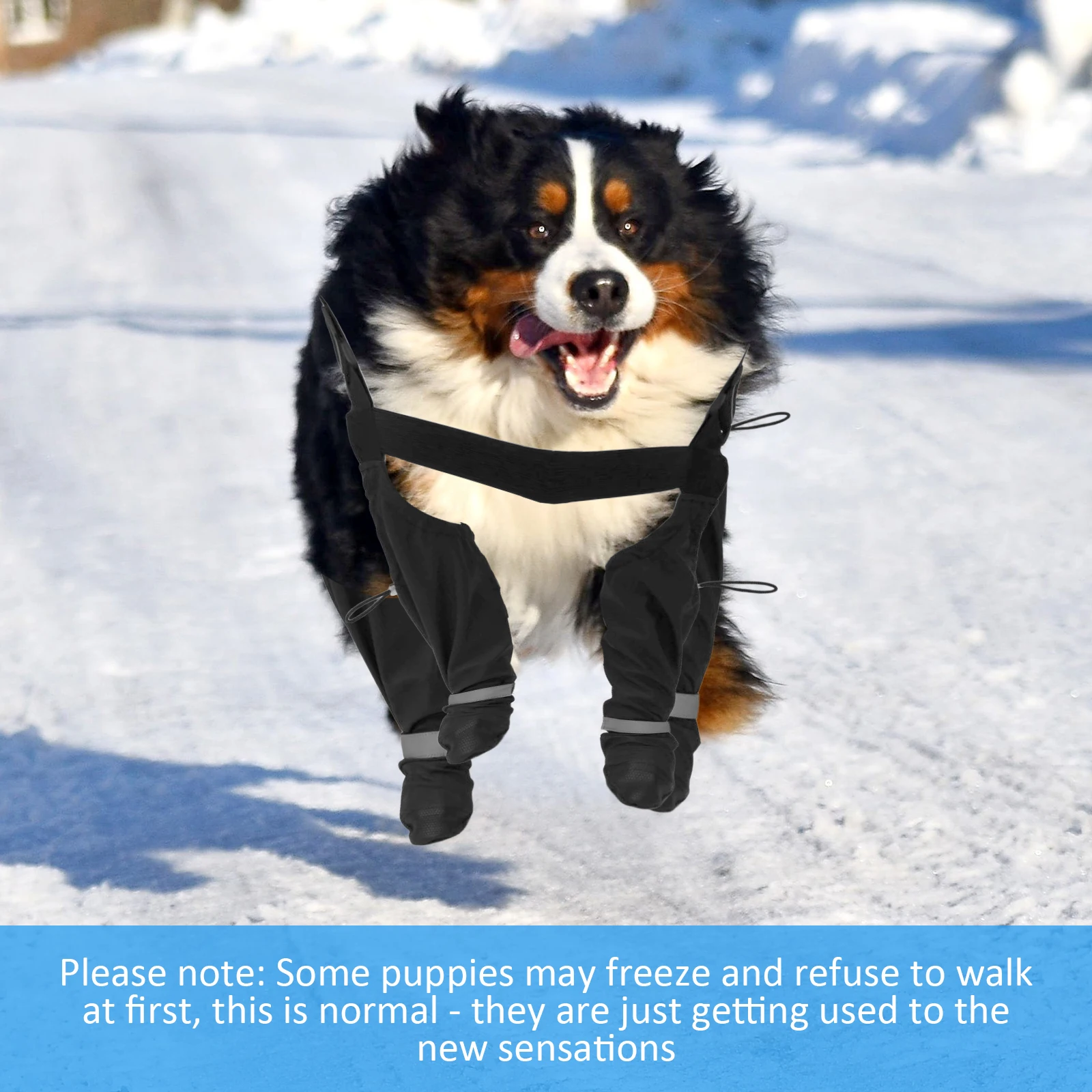 Dog Suspender Boots Adjustable Dog Shoes Reflective Dog Paw Boot Leggings Waterproof Pet Breathable Shoes Outdoor Pet Accessory