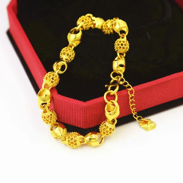 

European currency Vietnamese gold hold transfer beam Bracelet fashion versatile dishes improvement gold Jewelry wedding Jewelry