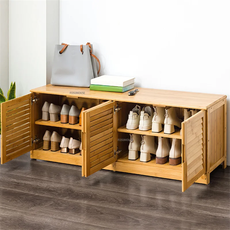 Japanese Style Shoe Simple Modern Home Entrance Shoe Changing