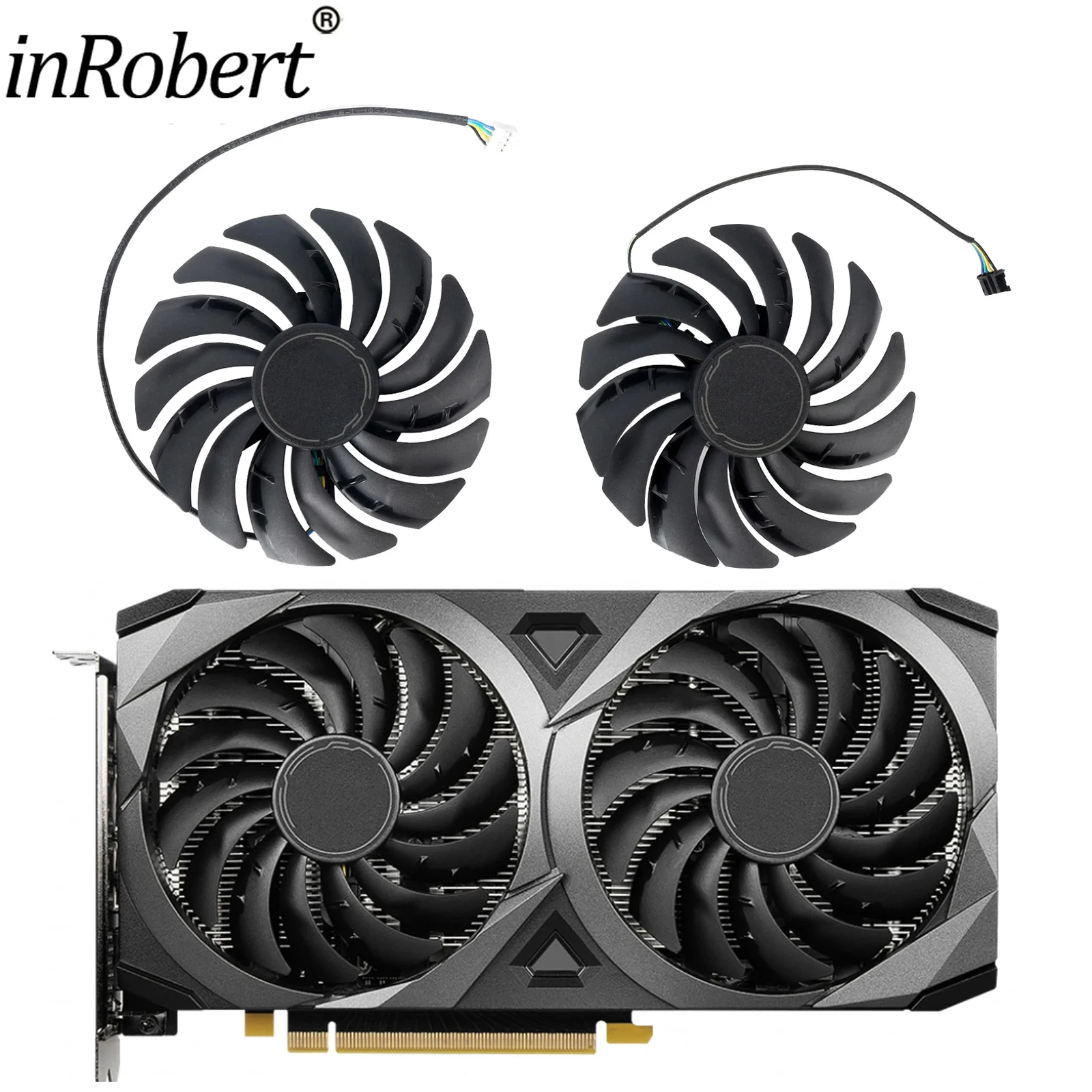 Ventilador de Refrigeração Gráficos para Msi Rtx 3070 3060 3060ti Ventus 2x oc Placa Vídeo Ventilador Mais Frio 95 mm Pld10010s12hh