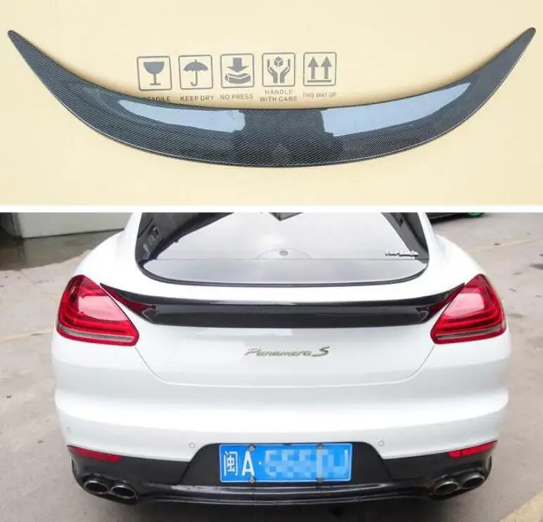 

High Quality REAL CARBON FIBER REAR LIP WING TRUNK SPOILER FOR Porsche Panamera 970 2010 2011 2012 2013 / 2014 2015 2016