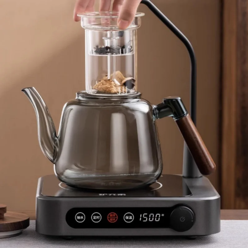 Peach Wood Glass Tea Maker High-power Automatic Water and Electricity Pottery Stove Tea Stove Health Pot