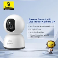 Baseus Caméra de sécurité intelligente, 3MP 2K, panoramique et inclinaison, protection de la maison, 2.4G, WiFi, caméra IP, sécurité à domicile sans fil, Full HD, suivi automatique AI 1