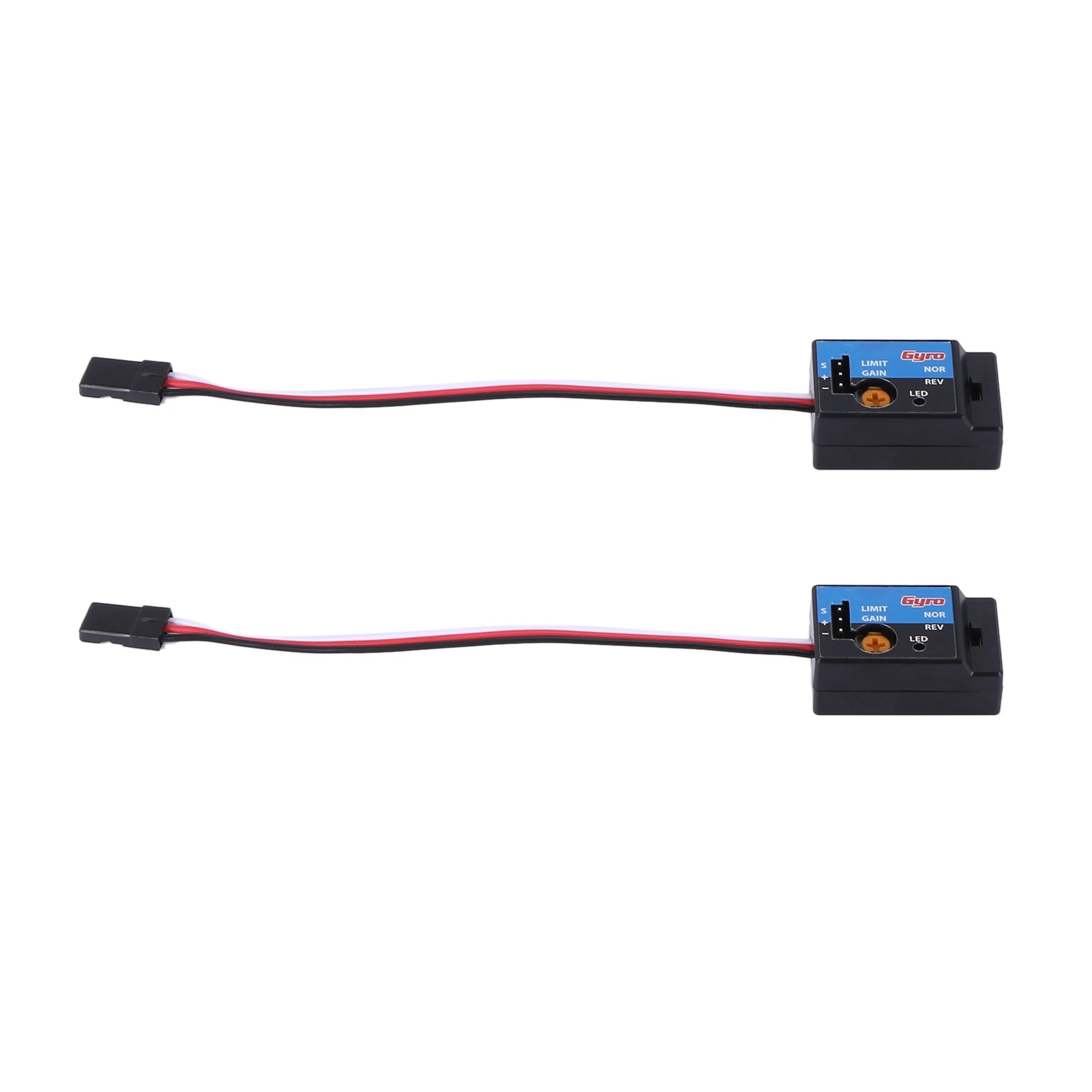 

2X Mini Gyro Gyroscope for WPL D12 1/10 RC Car Drift Racing Car Steering Output Integrated Compact Light-Weight Design