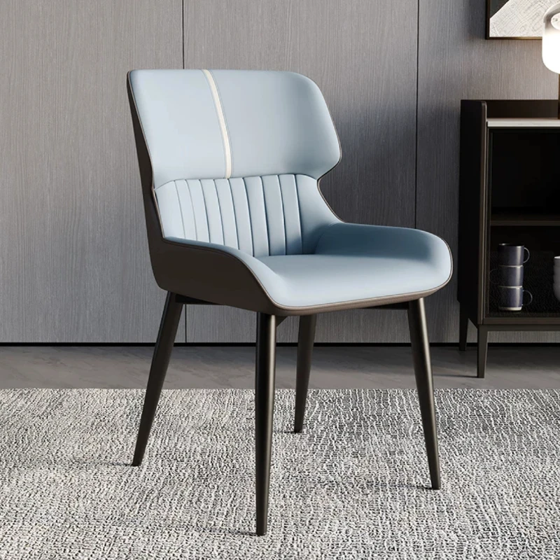 

Leather Conference Dining Chairs Restaurant Luxury Nordic Foldable Dining Chairs Kitchen Chaises Salle Manger Modern Furniture