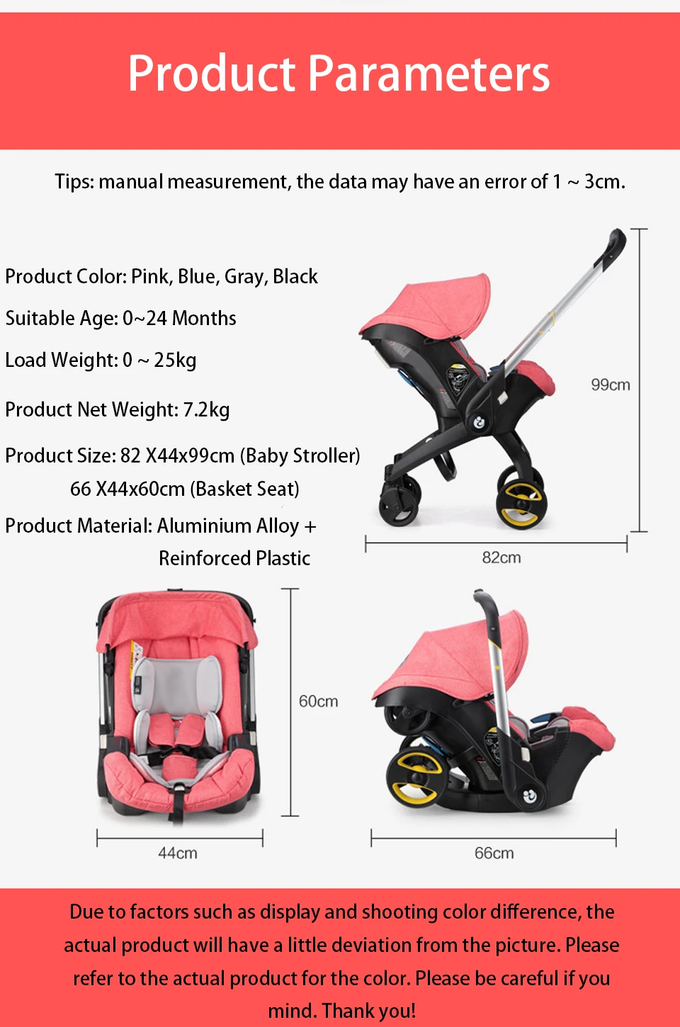 3-in-1 High Landscape Stroller 6
