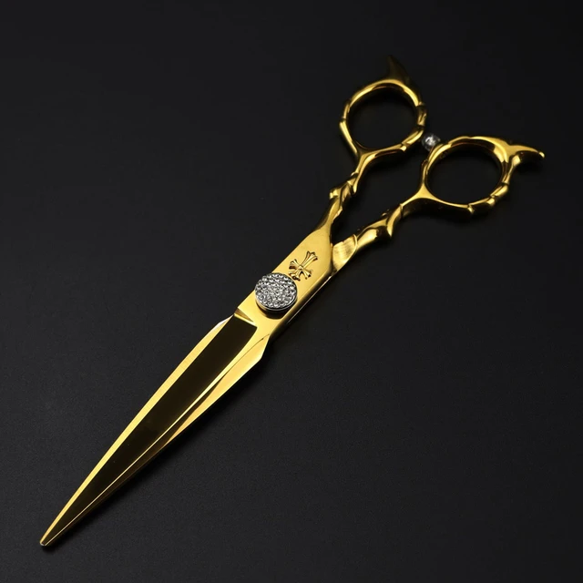 40 inch GOLD Plated Scissors with Silver Blades - Golden Openings